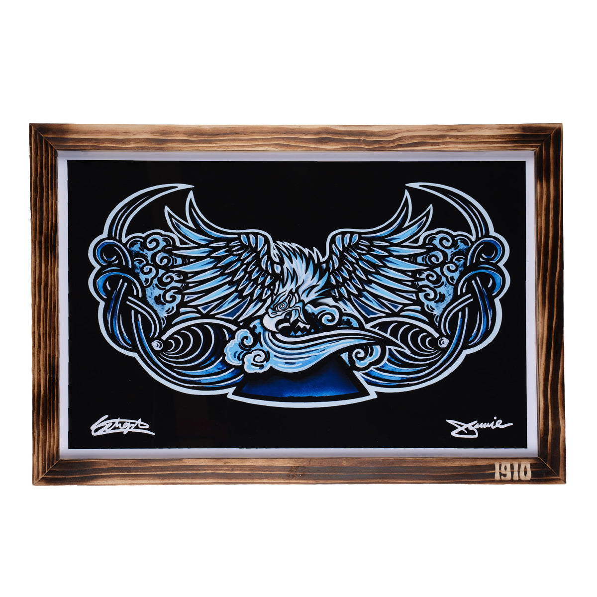 EAGLES NEVER DIE - FRAMED ART PRINT - OPEN EDITION FIRST RELEASE