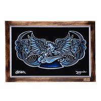 EAGLES NEVER DIE - FRAMED ART PRINT - OPEN EDITION FIRST RELEASE