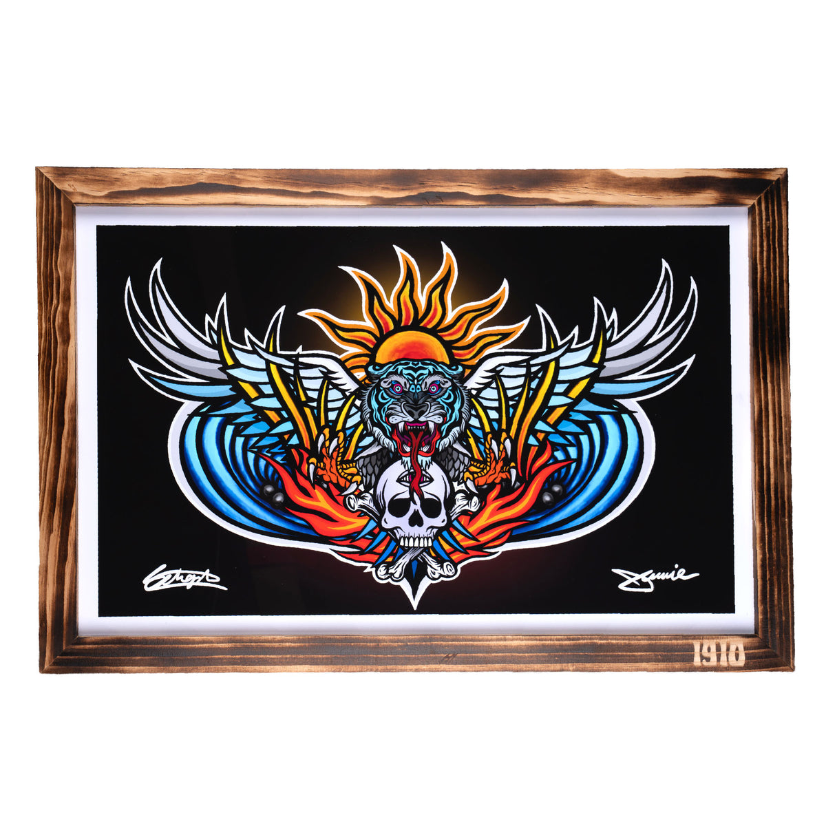 DEATH FROM ABOVE - FRAMED ART PRINT - OPEN EDITION FIRST RELEASE