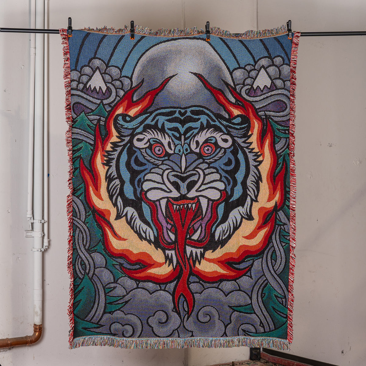 HELLRAISER TAPESTRY BLANKET 72" x 54" - MADE IN USA