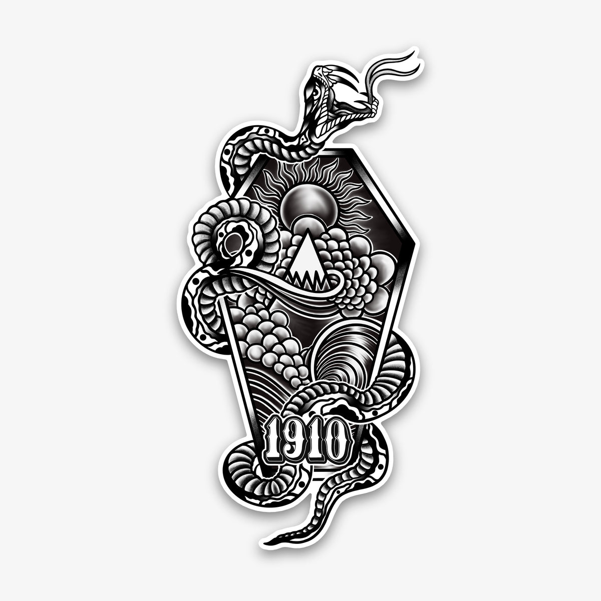 Age Of Winter Die-Cut Vinyl Sticker - 5.4" x 10.9"