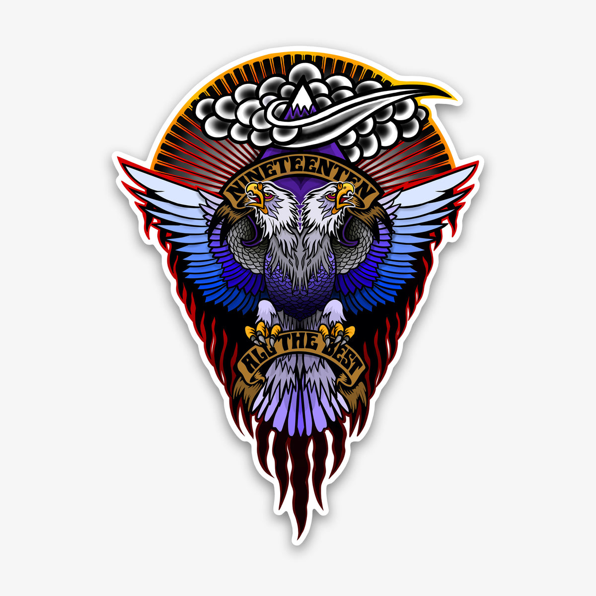 Where Eagles Dare Die-Cut Vinyl Sticker - 7.1" x 9.5"