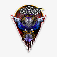 Where Eagles Dare Die-Cut Vinyl Sticker - 7.1" x 9.5"