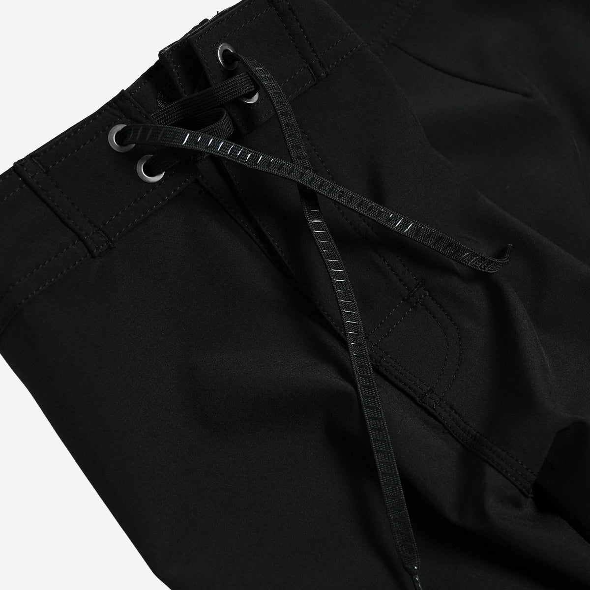 Hot Snake Trunks - Solid Black – 21" 4-Way Stretch Boardshort