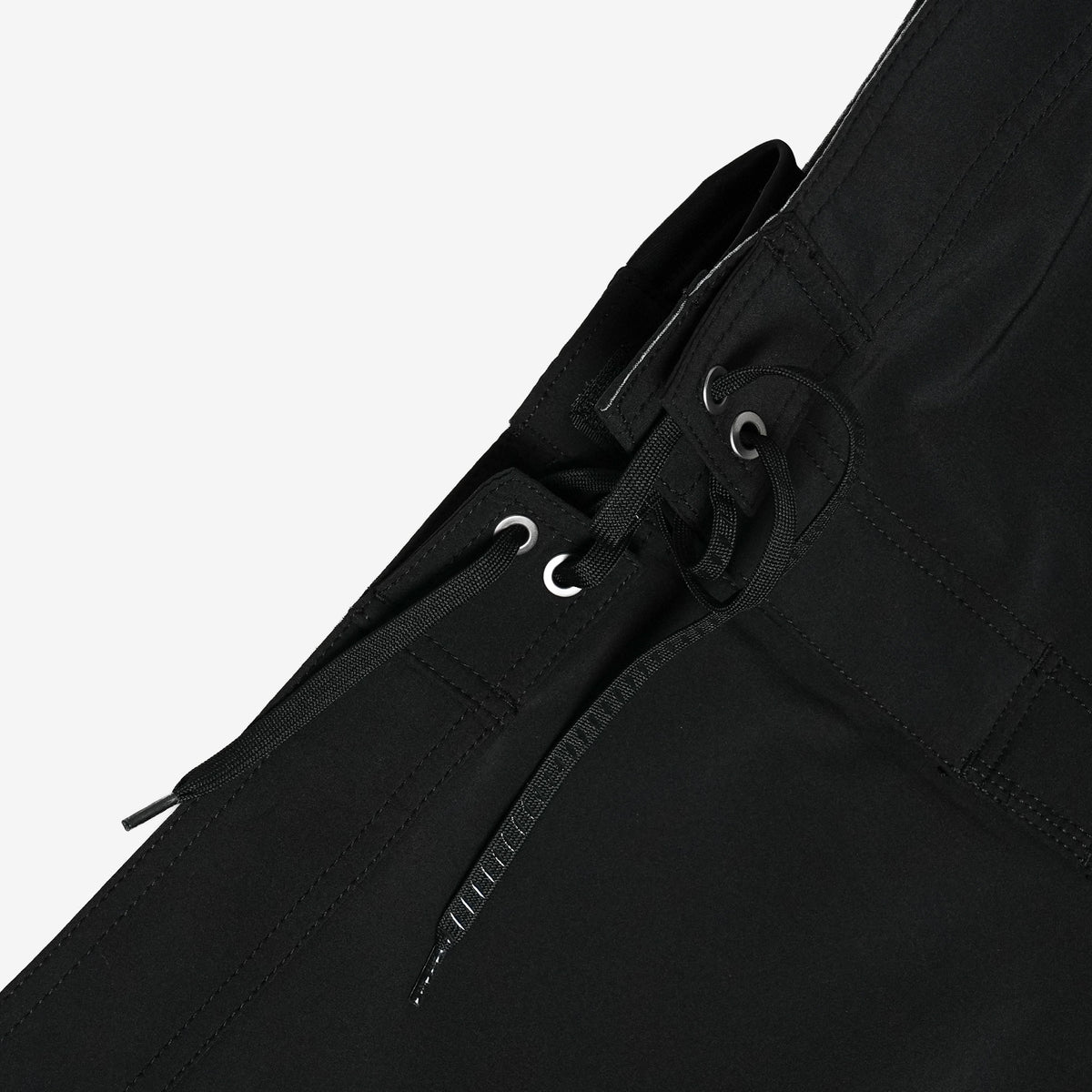 Hot Snake Trunks - Solid Black – 21" 4-Way Stretch Boardshort