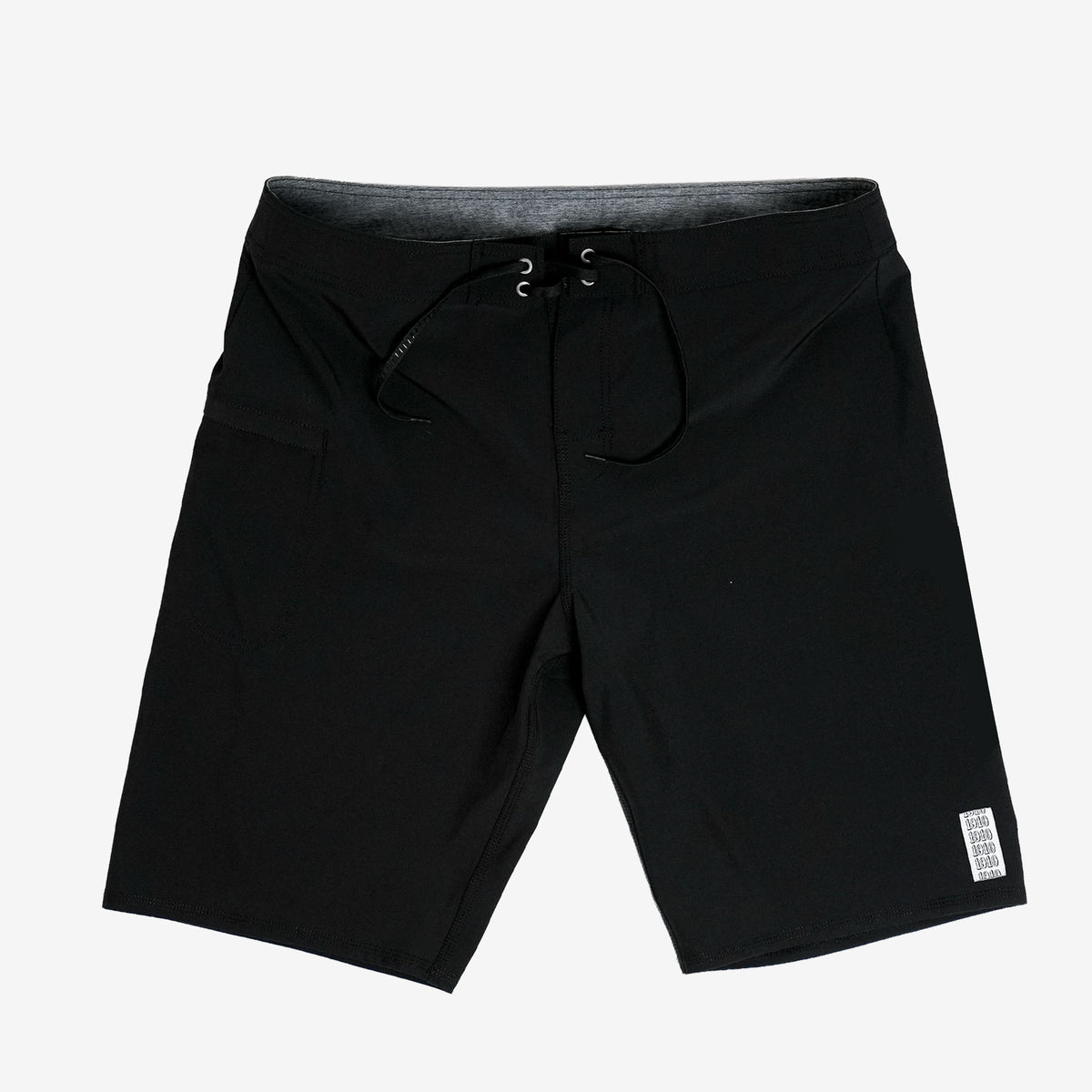 Hot Snake Trunks - Solid Black – 21" 4-Way Stretch Boardshort