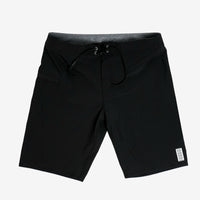 Hot Snake Trunks - Solid Black – 21" 4-Way Stretch Boardshort