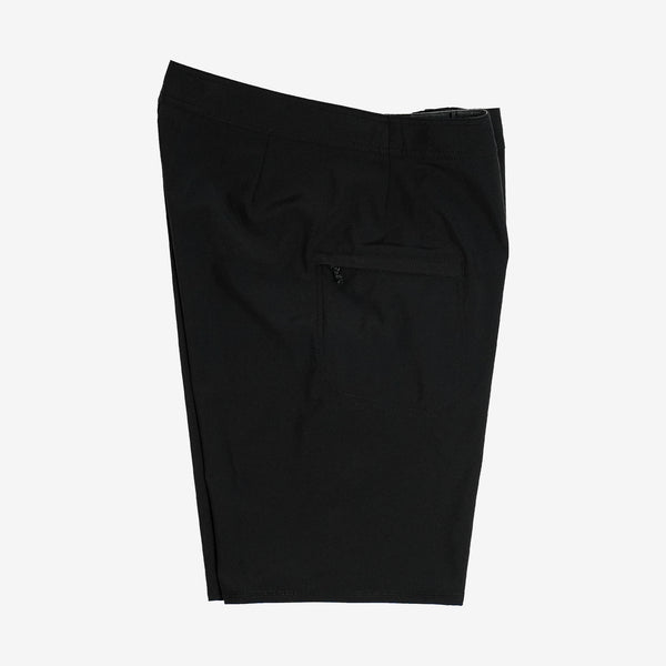Hot Snake Trunks - Solid Black – 21" 4-Way Stretch Boardshort