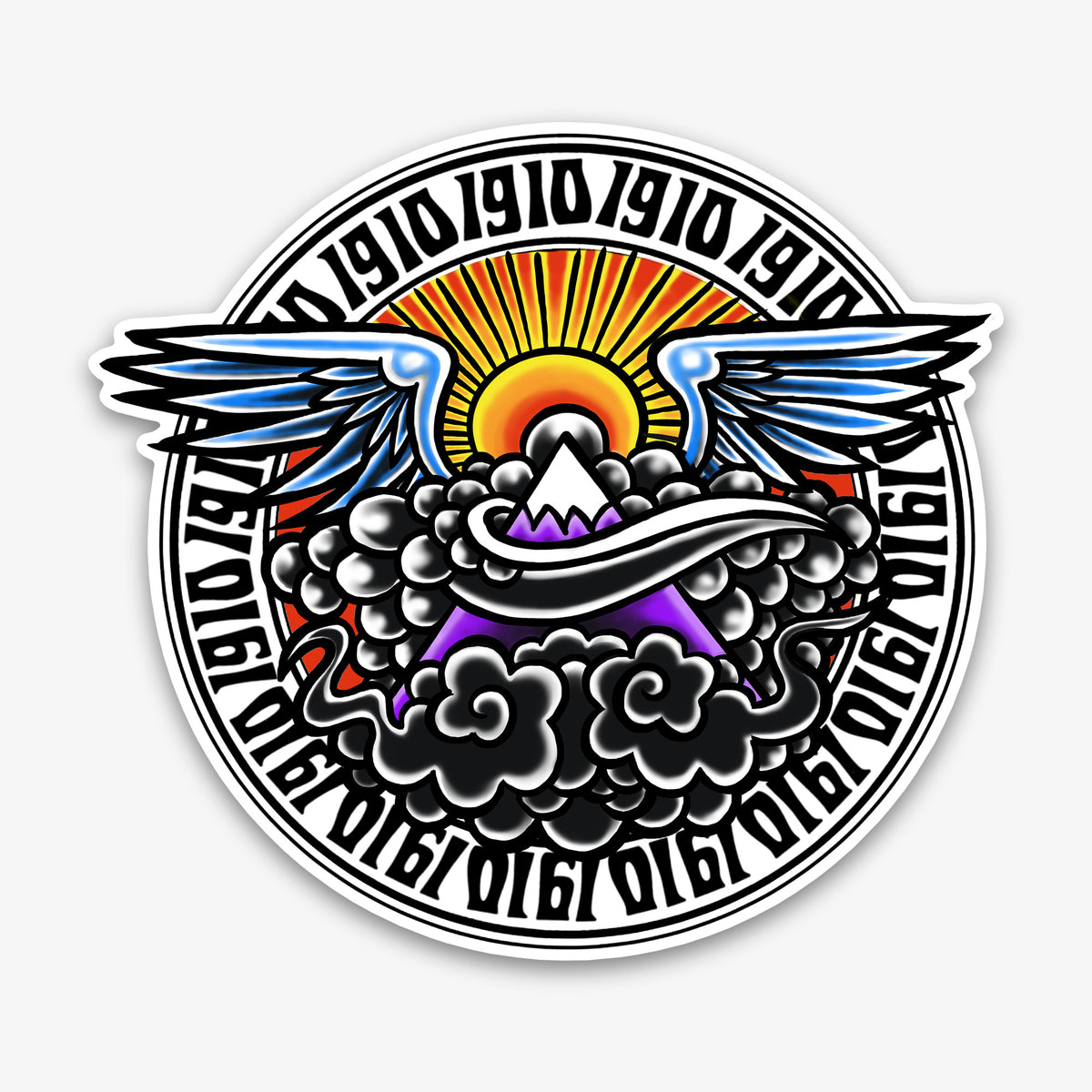 Daybreak Die-Cut Vinyl Sticker - 8.2" x 7.5"