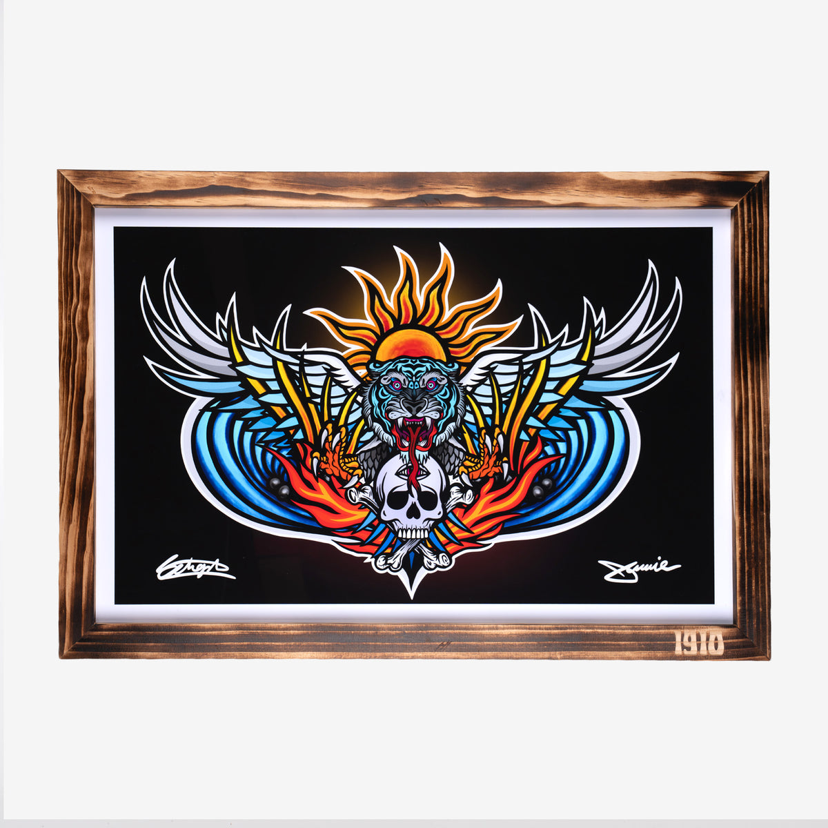 DEATH FROM ABOVE - FRAMED ART PRINT - OPEN EDITION FIRST RELEASE