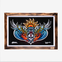 DEATH FROM ABOVE - FRAMED ART PRINT - OPEN EDITION FIRST RELEASE