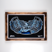 EAGLES NEVER DIE - FRAMED ART PRINT - OPEN EDITION FIRST RELEASE