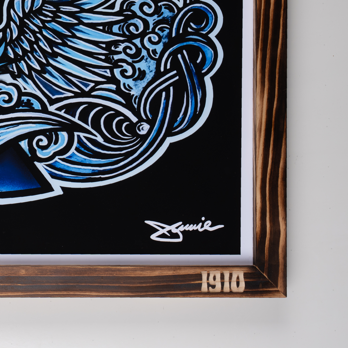 EAGLES NEVER DIE - FRAMED ART PRINT - OPEN EDITION FIRST RELEASE