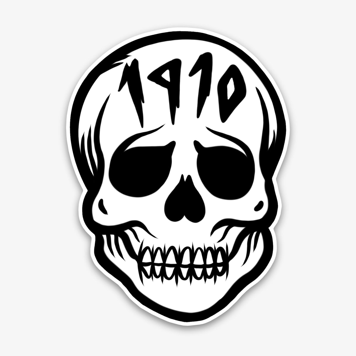 Founders Skull Die-Cut Vinyl Sticker - 6" x 8"