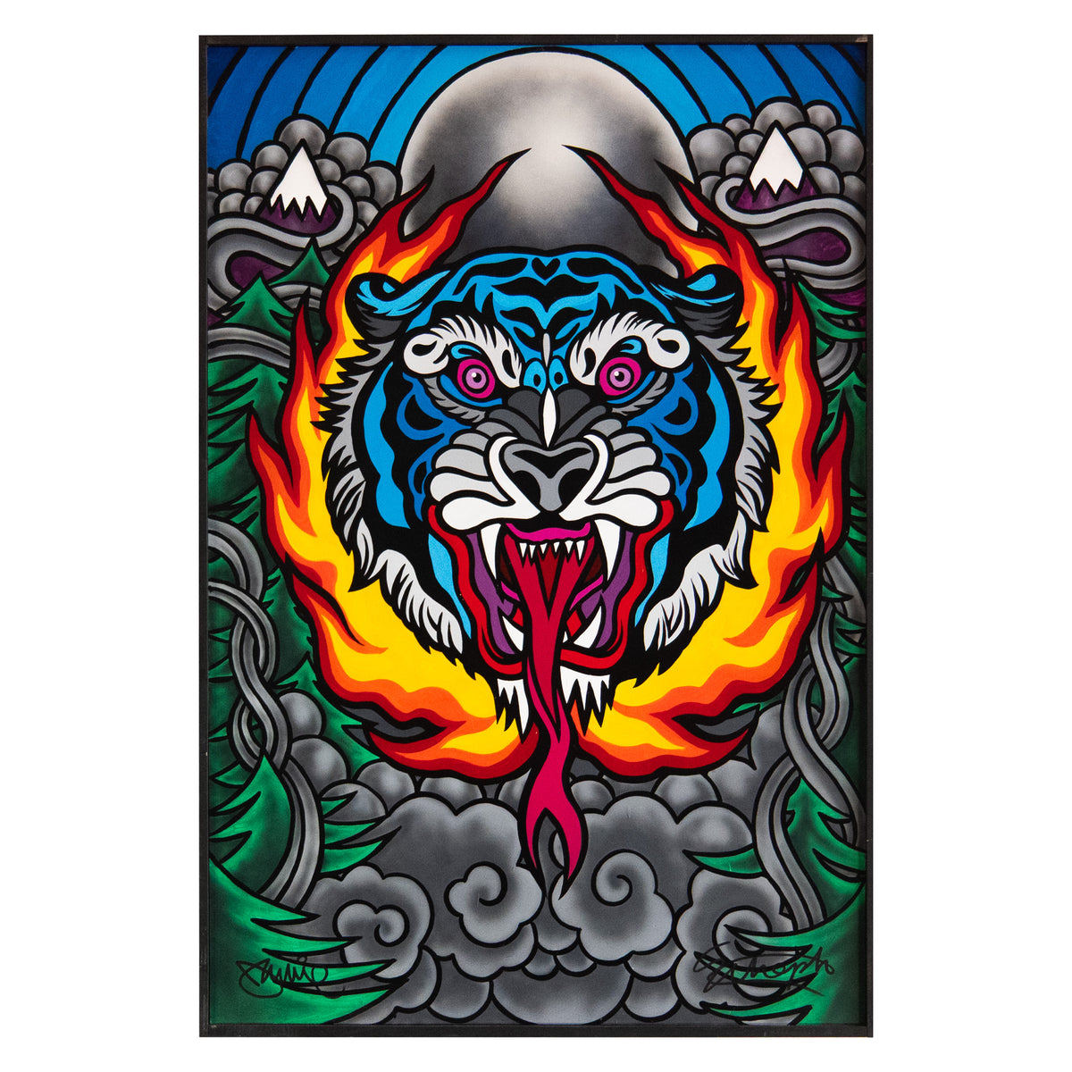 Hellraiser Original Painting 1 of 1 w/ LTD Edition Jamie Lynn Snowboard