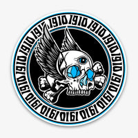 Killed By Death Die-Cut Vinyl Sticker - 7.9" x 7.9"