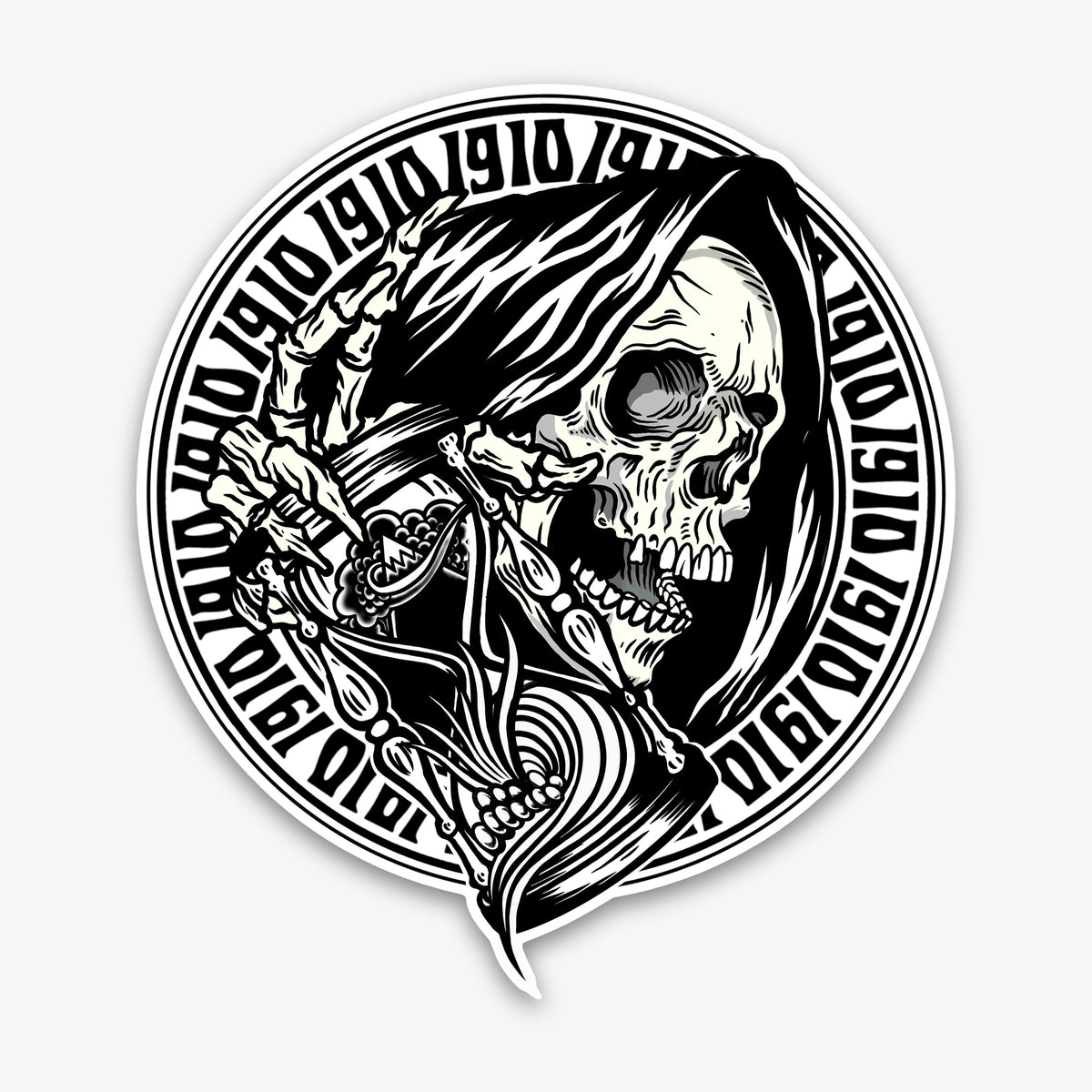 Meet Your Devil Die-Cut Vinyl Sticker - 8" x 8.9"