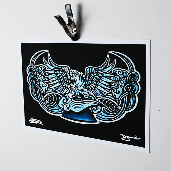 EAGLES NEVER DIE - OPEN EDITION FIRST RELEASE PRINT