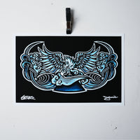 EAGLES NEVER DIE - OPEN EDITION FIRST RELEASE PRINT