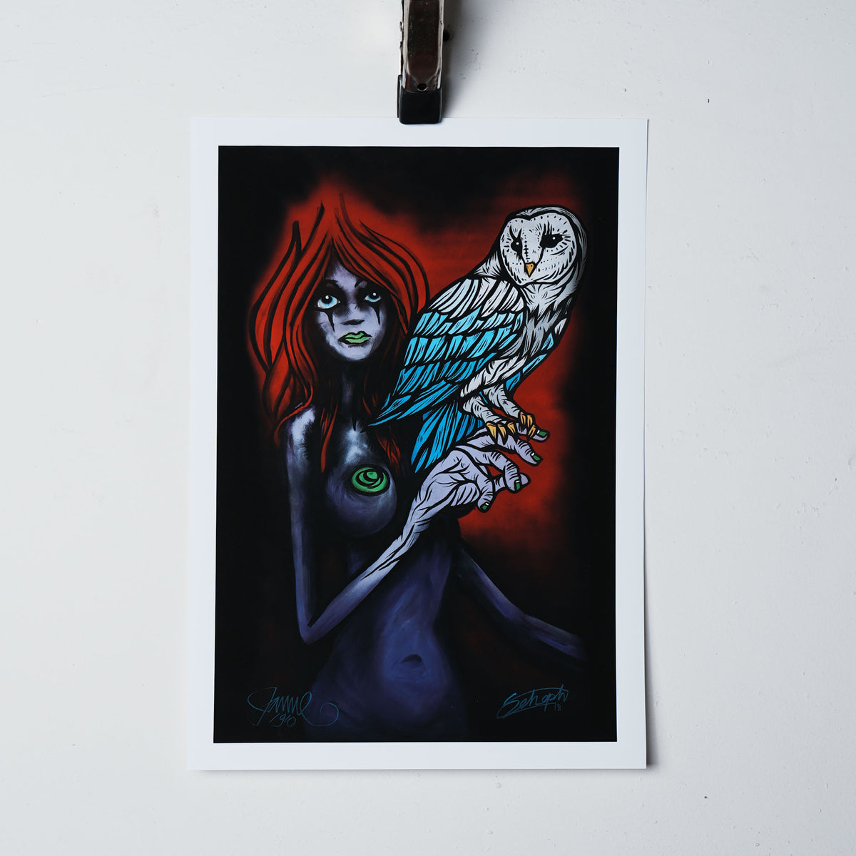 OWL W/ MUSE - OPEN EDITION FIRST RELEASE PRINT
